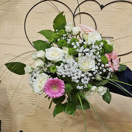 Bouquet Blanc et vert