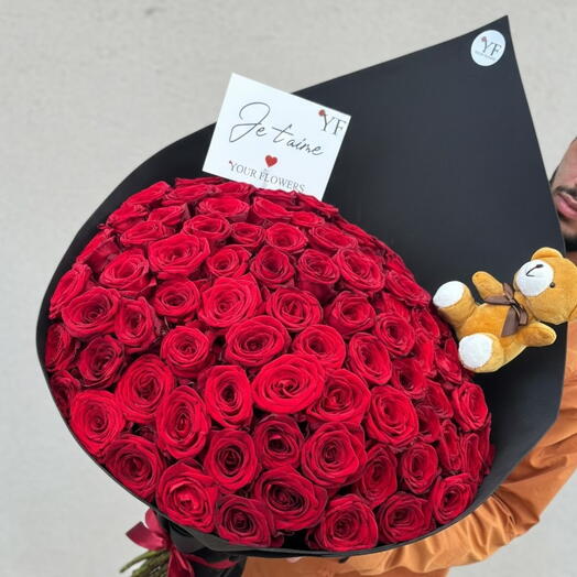 100 красных роз