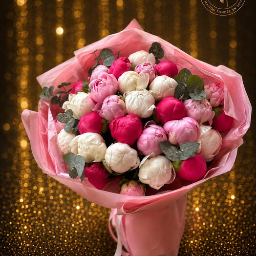 Mélange de 30 pivoines
