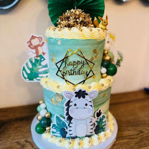 Jungle cake 2 etages