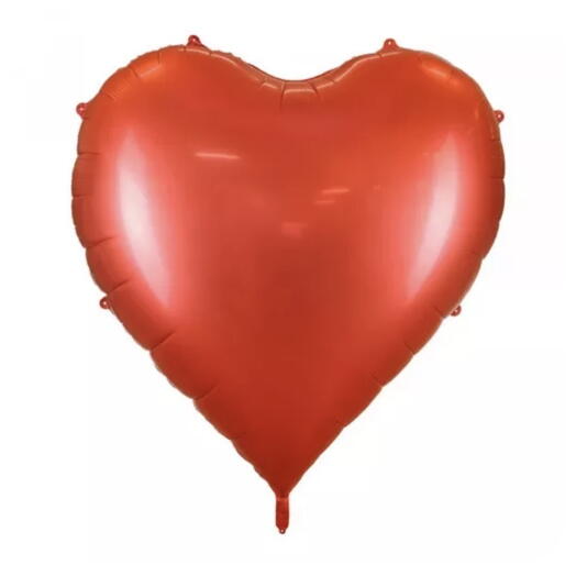 Гелиевый шар в форме красного сердца