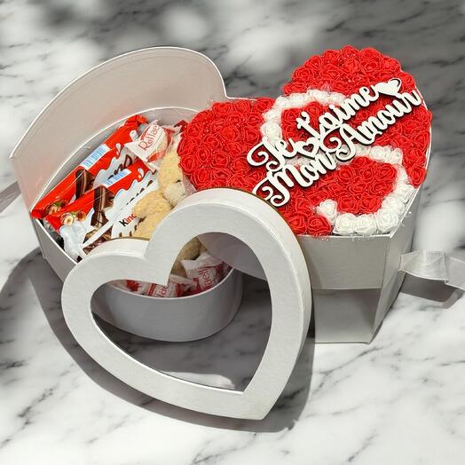 Box personnalisee avec chocolat lettre personnalisee