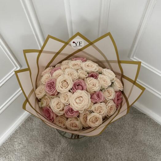 Белый британский букет