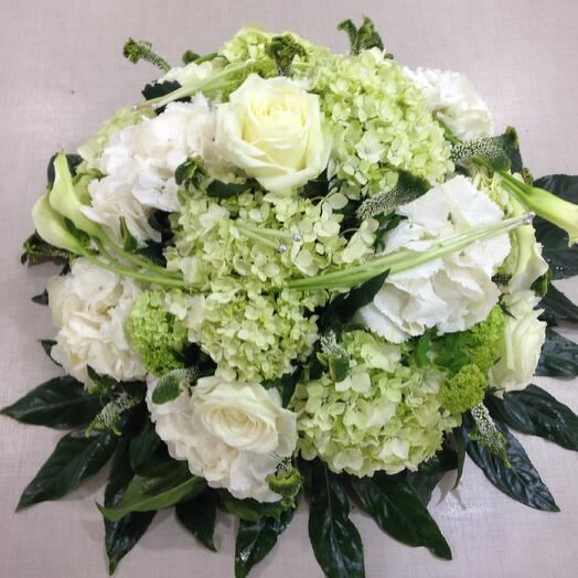 Coussin en hommage blanc