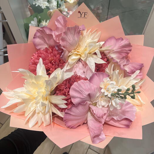 Fleurs rose mixte