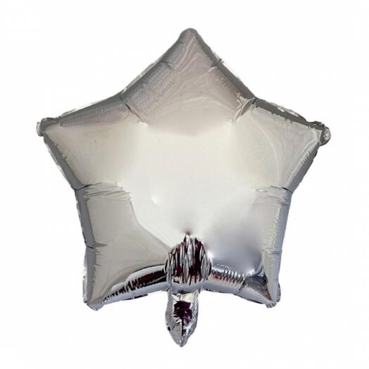 Ballon à l helium etoile argent