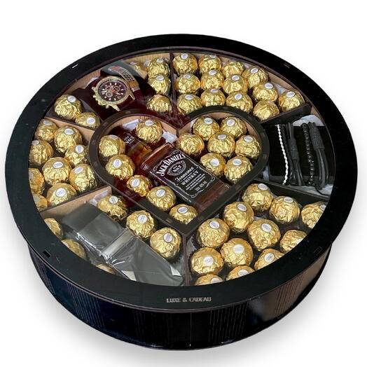 Coffret Cadeau Homme Premium Rond