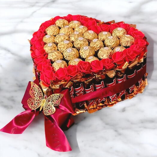 Cœur de chocolat TWIX