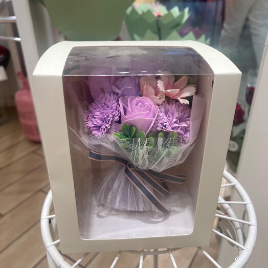 Box mini bouquet artificielle