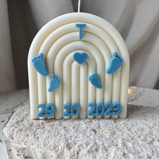 Bougie avec date de naissance