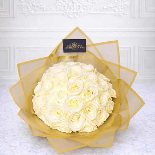 Bouquet of 31 White roses