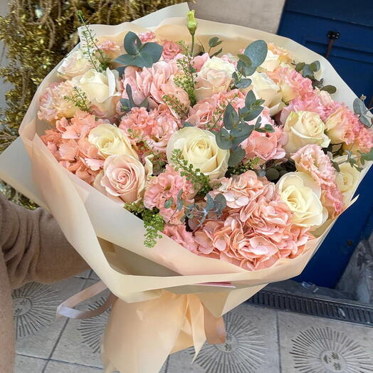 Rose et blanc d hiver