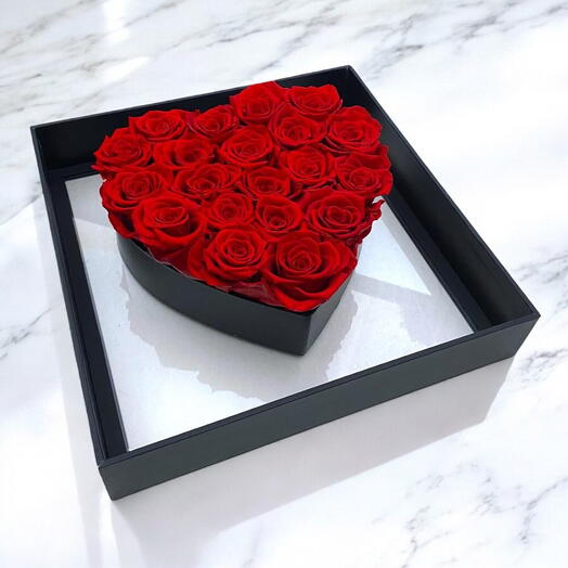 Cœur ️ de rose rouge