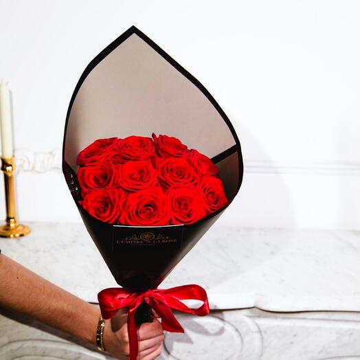 Bouquet de 11 roses rouges fraîches