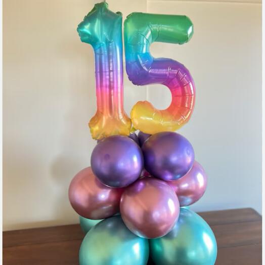 Шары-цифры 15