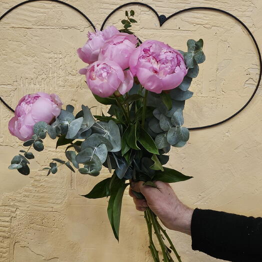 Bouquet de pivoines