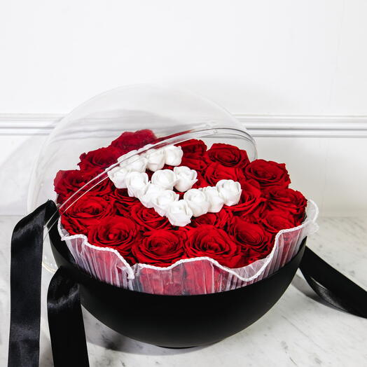 Eternal Red Rose Garden – Custom Letter Design