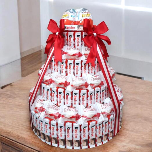 Gâteau Kinder et Raffaello et Kinder surprise