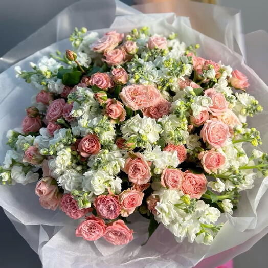 Pastel Rose   Matthiola Dream Bouquet