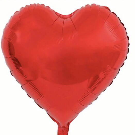 Globo de corazon rojo