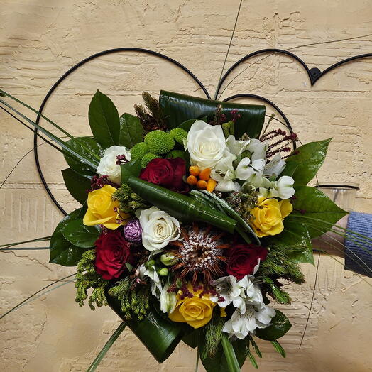 Bouquet rond (fleurs de saisons)