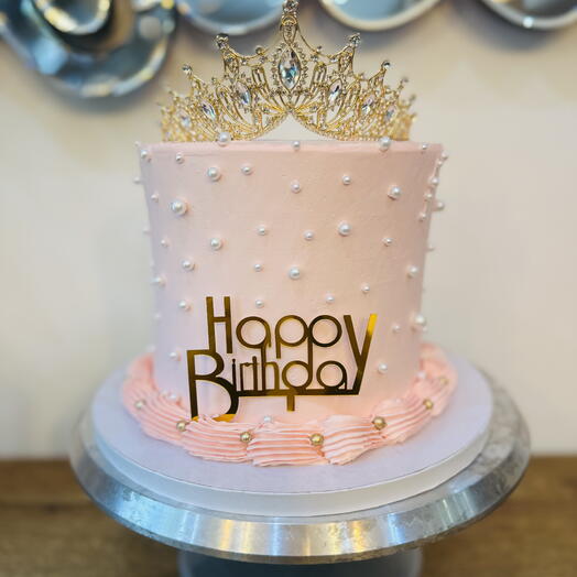 Gâteau couronne et perles