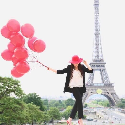 12 ballons red hot latex